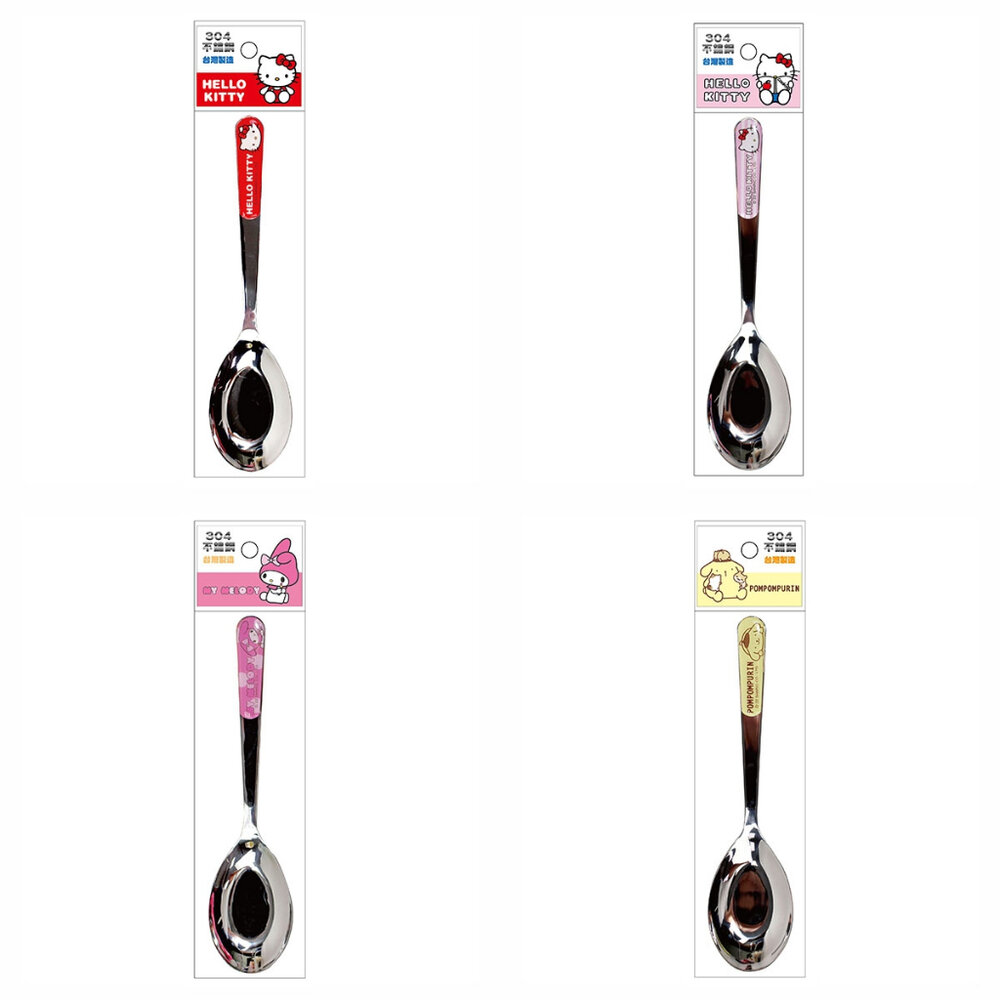 媽媽買 角落 麵包超人 佩佩豬 拉拉熊 KT 美樂蒂 布丁狗 蠟筆小新 迪士尼 卡娜赫拉 貓福 可愛不鏽鋼 湯匙 筷子-圖片-2