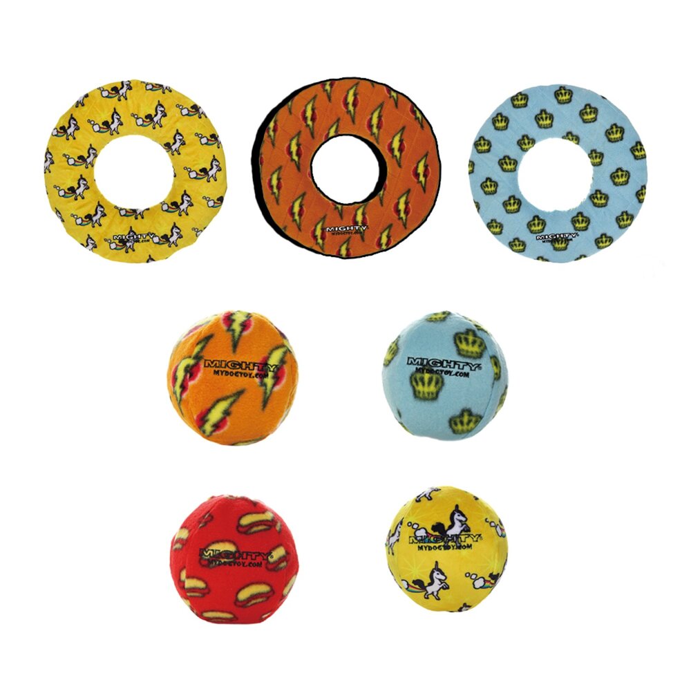 10701974362-MIGHTY 寵物絨毛玩具 狗玩具 寵物絨毛玩具 2-IN*1 圈圈/齒輪狗玩具毛掌櫃寵物店