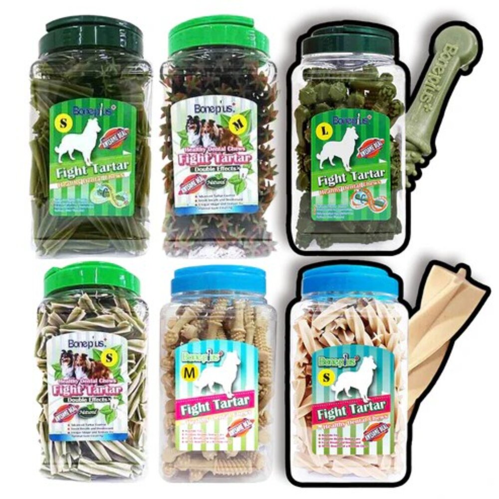 11038763574-買1送2贈品 Boneplus 魔法村 潔牙骨 耐咬棒 磨牙 狗 狗狗潔牙骨 狗零食毛掌櫃寵物店
