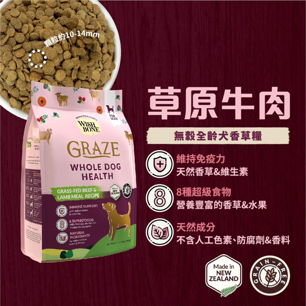 WISH BONE香草魔法 香草廚坊 寵物香草無穀狗糧 優質蛋白質 天然香草植物 狗飼料毛掌櫃寵物店-圖片-2