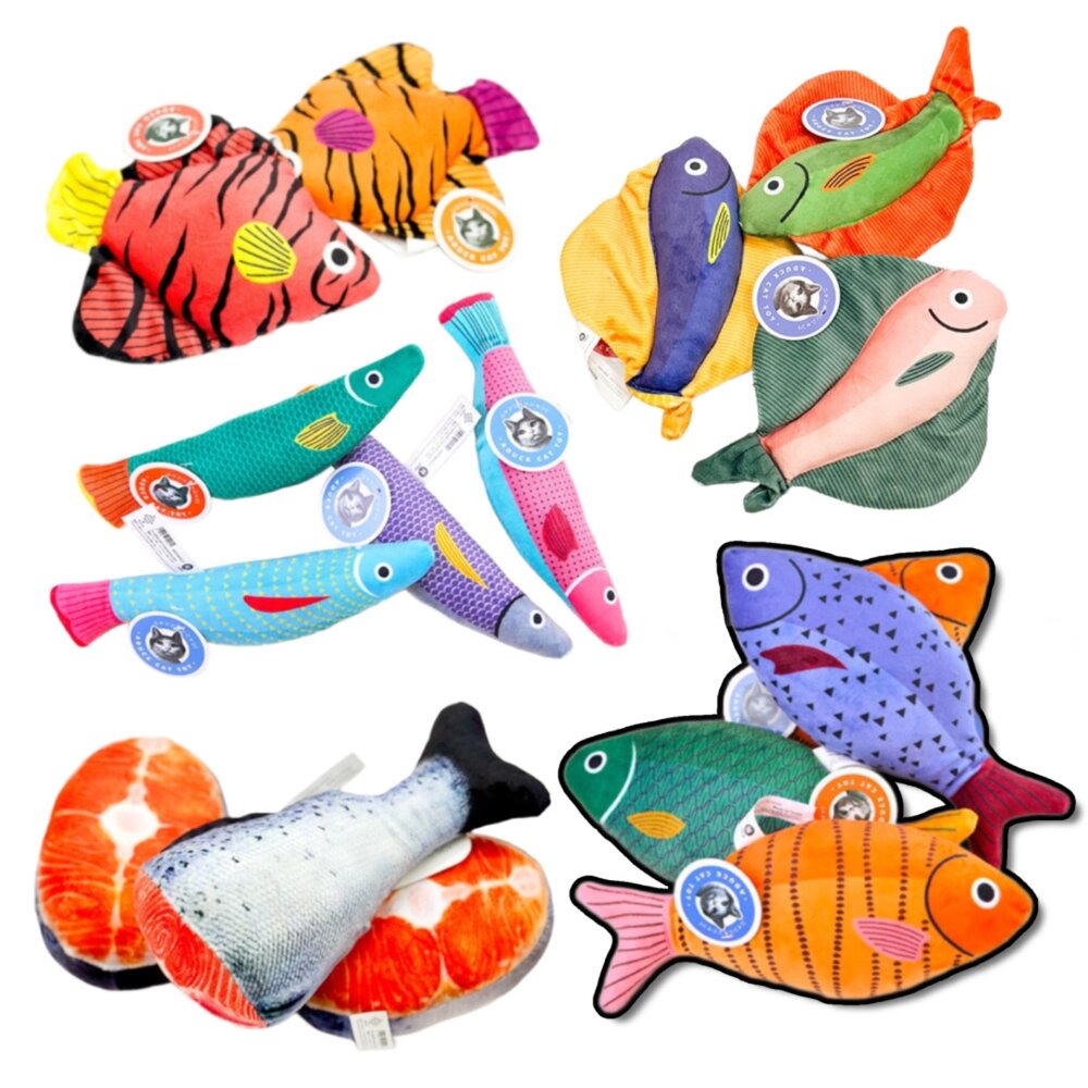 12190251307-吃貓草魚就嗨 貓草玩具 貓薄荷 貓草魚 魚 貓玩具 寵物玩具 仿真玩具 貓草包 貓薄荷棉麻魚 逗貓玩具毛掌櫃寵物店