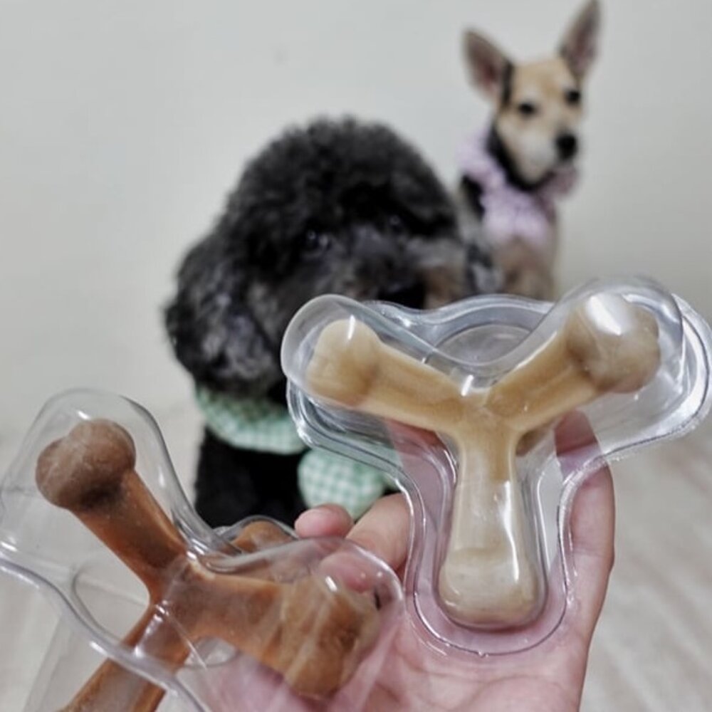 Quado Q樂多 四柱立體潔牙骨 犬用磨牙解憂神器 潔牙骨 狗零食毛掌櫃寵物店-圖片-2