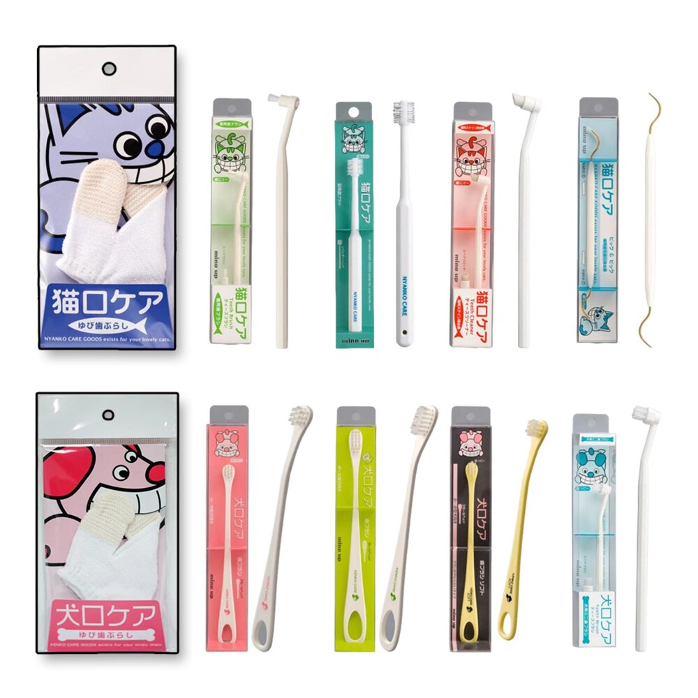 13358275703-日本 MINDUP 犬貓專用牙刷 寵物牙刷 寵物牙膏 口腔護理 清潔用品 美容用品毛掌櫃寵物店