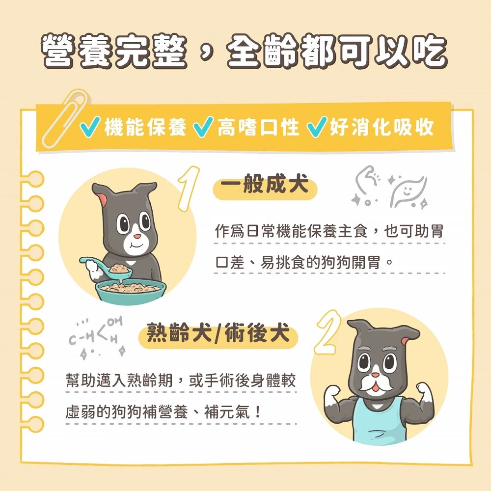 怪獸部落 狗狗 保健機能主食罐 機能罐 老犬罐頭 狗罐 狗主食 狗罐頭毛掌櫃寵物店-圖片-5