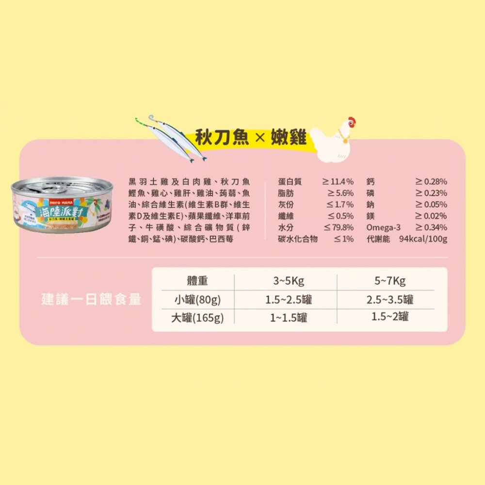 HeroMama 英雄媽 鮮肉主食罐 溯源鮮肉 海陸派對 貓主食罐 泥狀 貓罐頭毛掌櫃寵物店-圖片-9