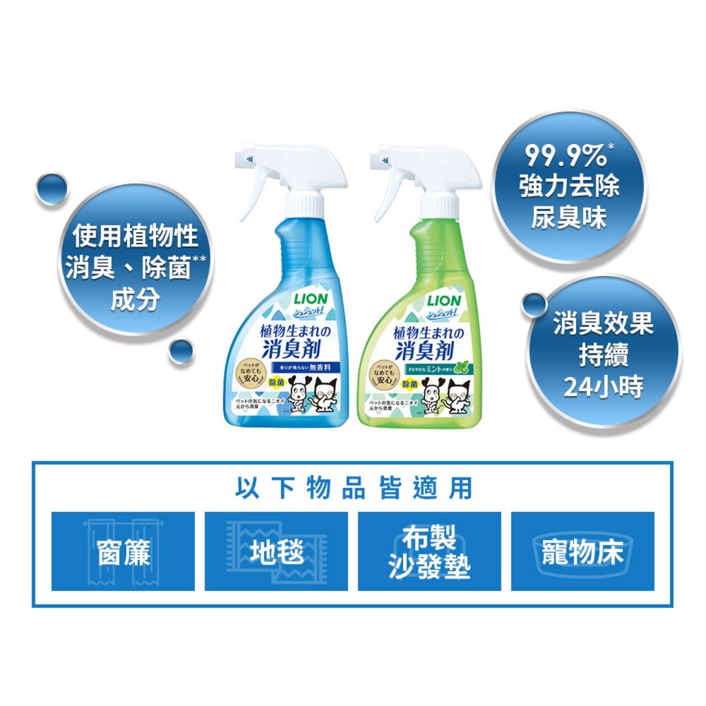 LION 獅王 寵物除臭噴 空間環境 尿盆 瞬間消臭 除尿臭 寵物清潔 美容用品毛掌櫃寵物店-圖片-7