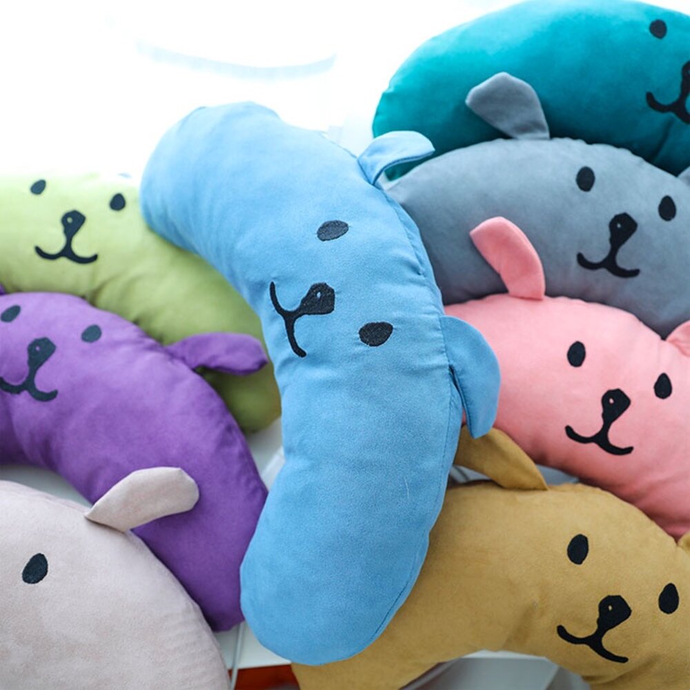 IBEANS豌豆枕頭 寵物枕頭 狗狗貓咪睡覺枕頭 寵物護頸枕頭 U型枕 毛掌櫃寵物店-圖片-1