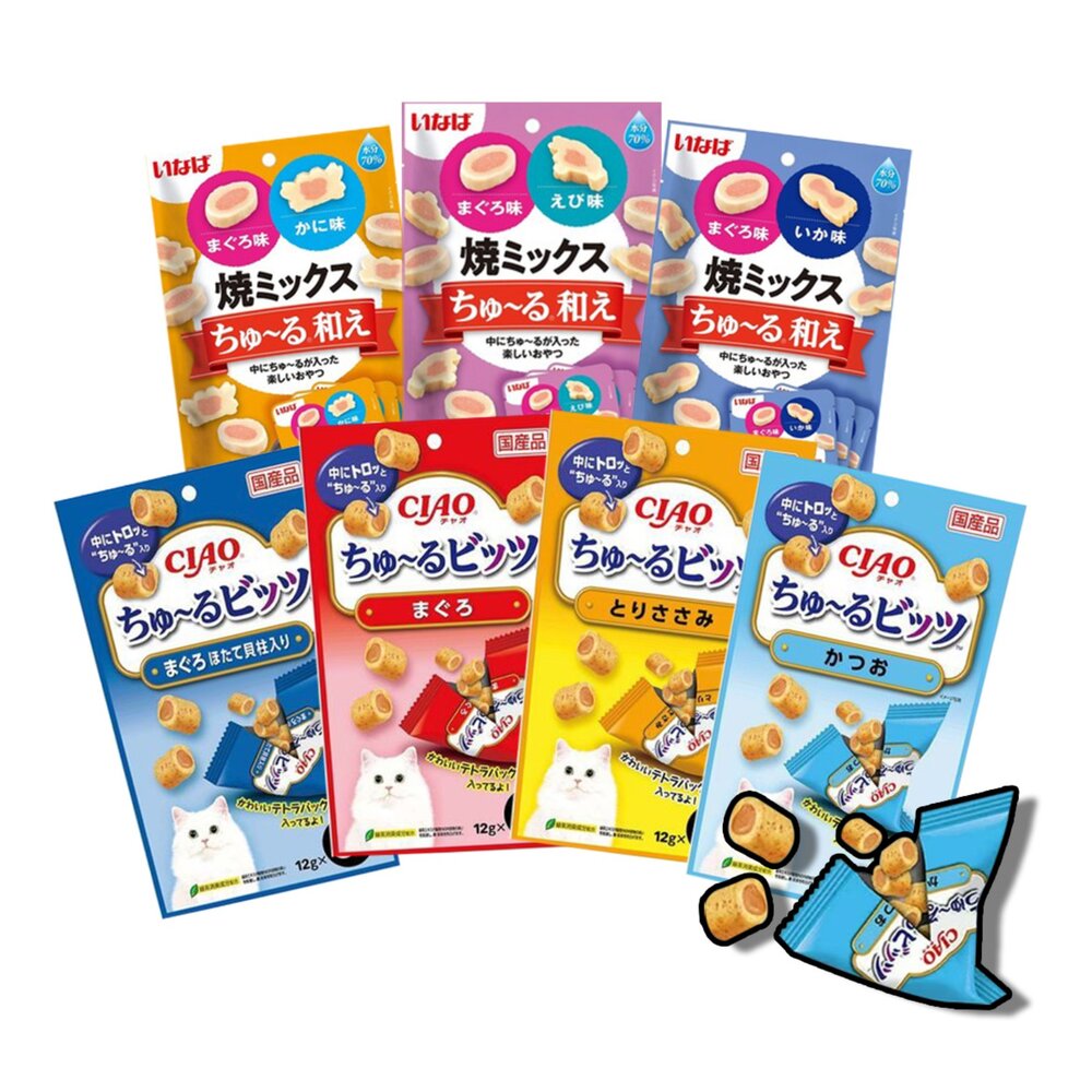 18894839336-CIAO 啾嚕 迷你夾心肉泥捲餅乾 捲心酥 CIAO貓餅乾 貓咪餅乾 貓咪零食毛掌櫃寵物店