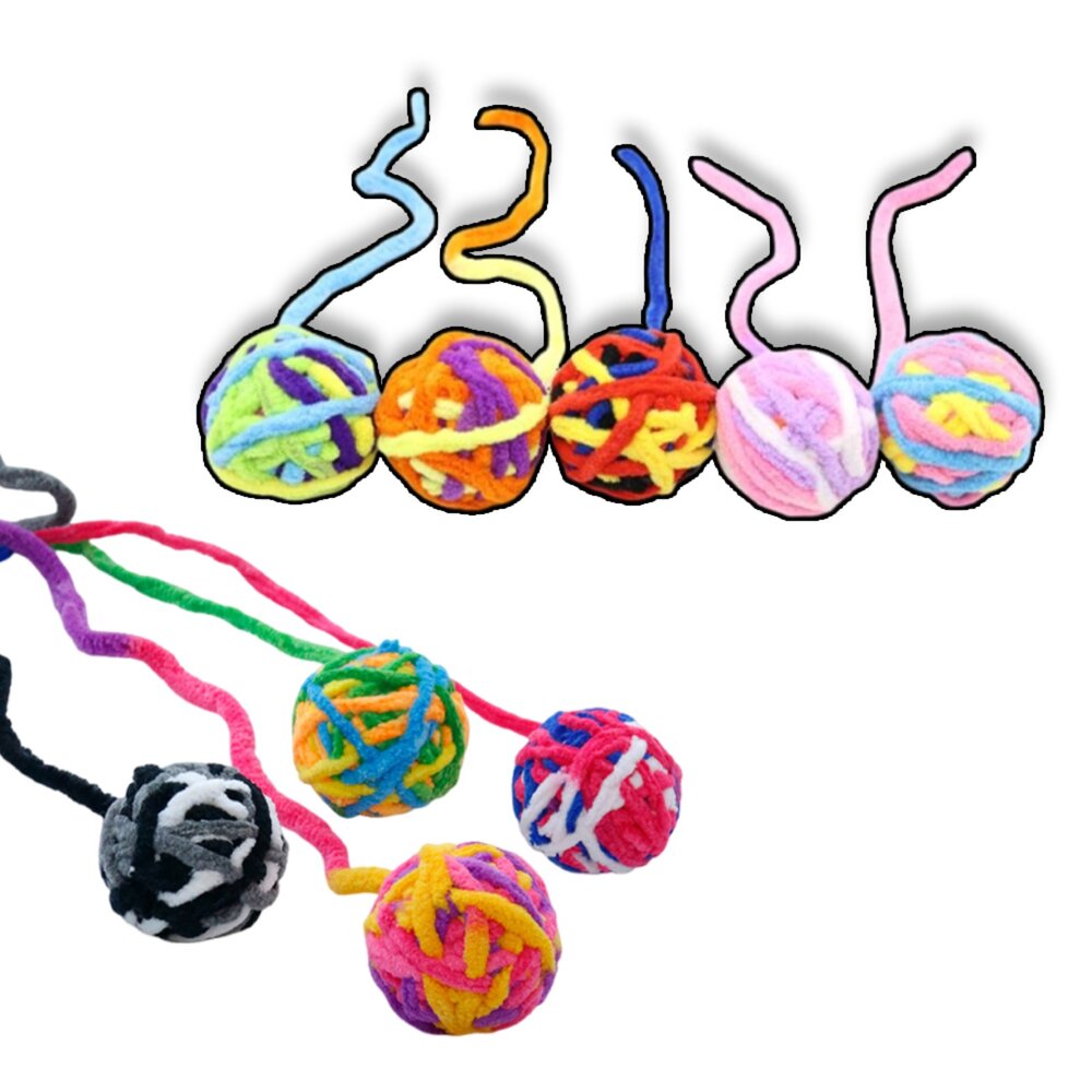 19513772629-自嗨解悶毛線球 絨毛球 鈴鐺球 毛線 逗貓玩具 球 毛球 貓玩具毛掌櫃寵物店