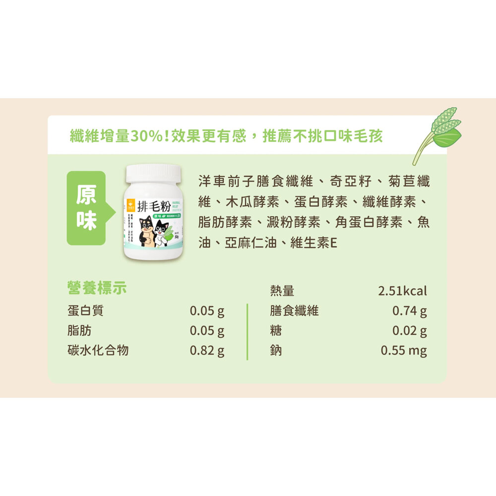 汪喵星球 排毛粉 汪喵排毛粉 化毛粉 腸胃 化毛 貓咪 保健品毛掌櫃寵物店-圖片-8