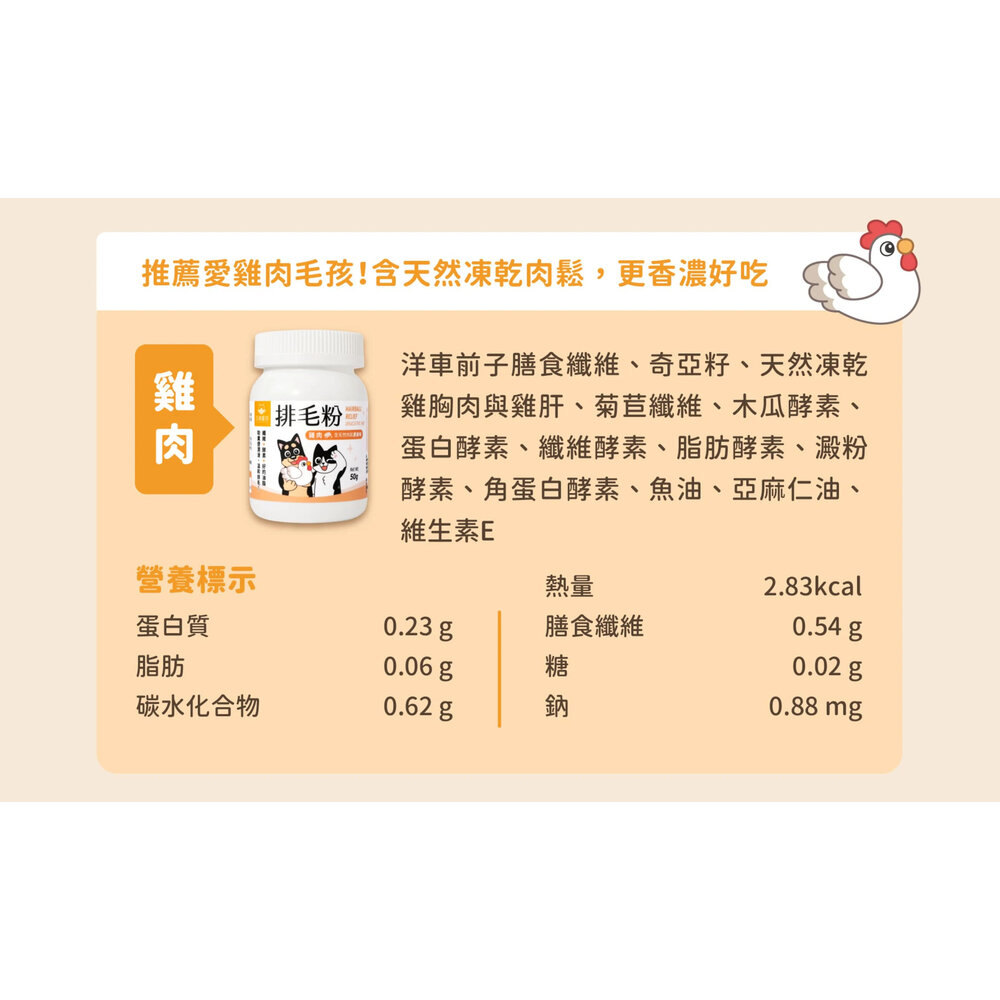 汪喵星球 排毛粉 汪喵排毛粉 化毛粉 腸胃 化毛 貓咪 保健品毛掌櫃寵物店-圖片-9