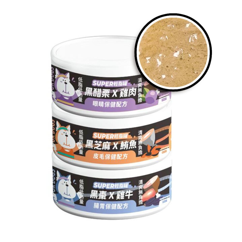 19787898302-nu4PET 陪心寵糧 Super小黑輕脂犬罐 低脂罐 狗狗 狗罐頭毛掌櫃寵物店