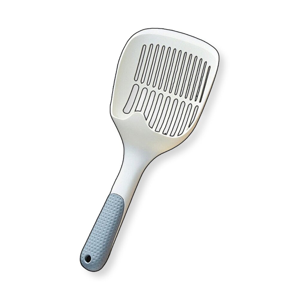 19952942715-大型雪白貓砂長柄鏟 貓砂鏟 貓鏟子 便鏟 豆腐砂 砂鏟 沙鏟 貓砂盆 貓砂 好握感貓砂鏟毛掌櫃寵物店