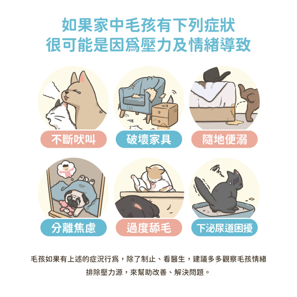 汪喵星球 紓壓胺基酸 情緒放鬆 情緒好放鬆 舒壓 貓咪費洛蒙 情緒 貓薄荷 木天蓼 貓 狗 寵物 保健品毛掌櫃寵物店-圖片-6