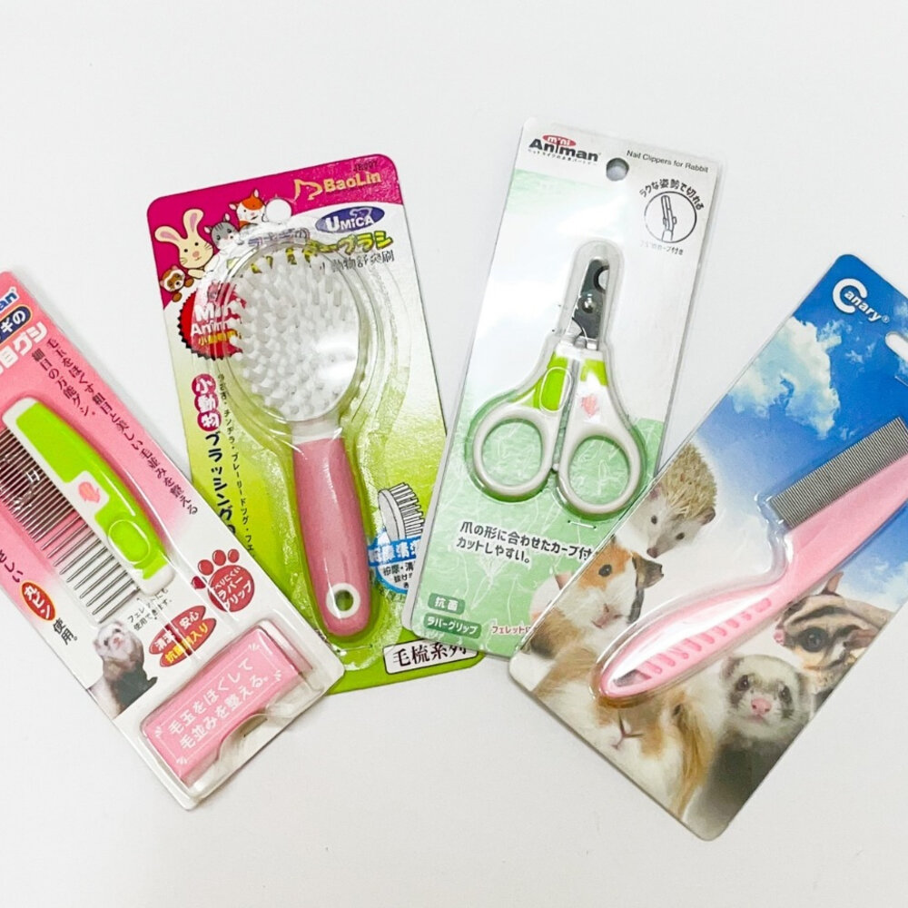 20205904101-Canary 優米卡 小動物梳具 mini Animan 日本 舒爽刷  小動物毛掌櫃寵物店