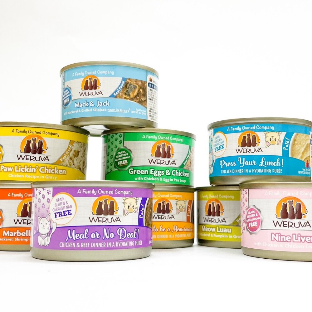 21448594035-WERUVA 唯美味 貓罐 貓餐包 貓主食罐 肉醬 肉絲 低磷 低脂 貓主食 貓咪主食罐 貓罐頭毛掌櫃寵物店