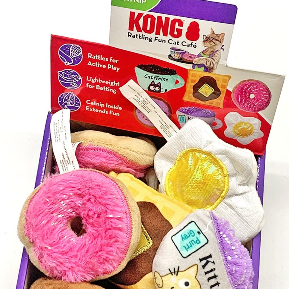 22021188563-KONG 下午茶貓草玩具 美國玩具 貓草 響紙 貓咪 貓玩具毛掌櫃寵物店