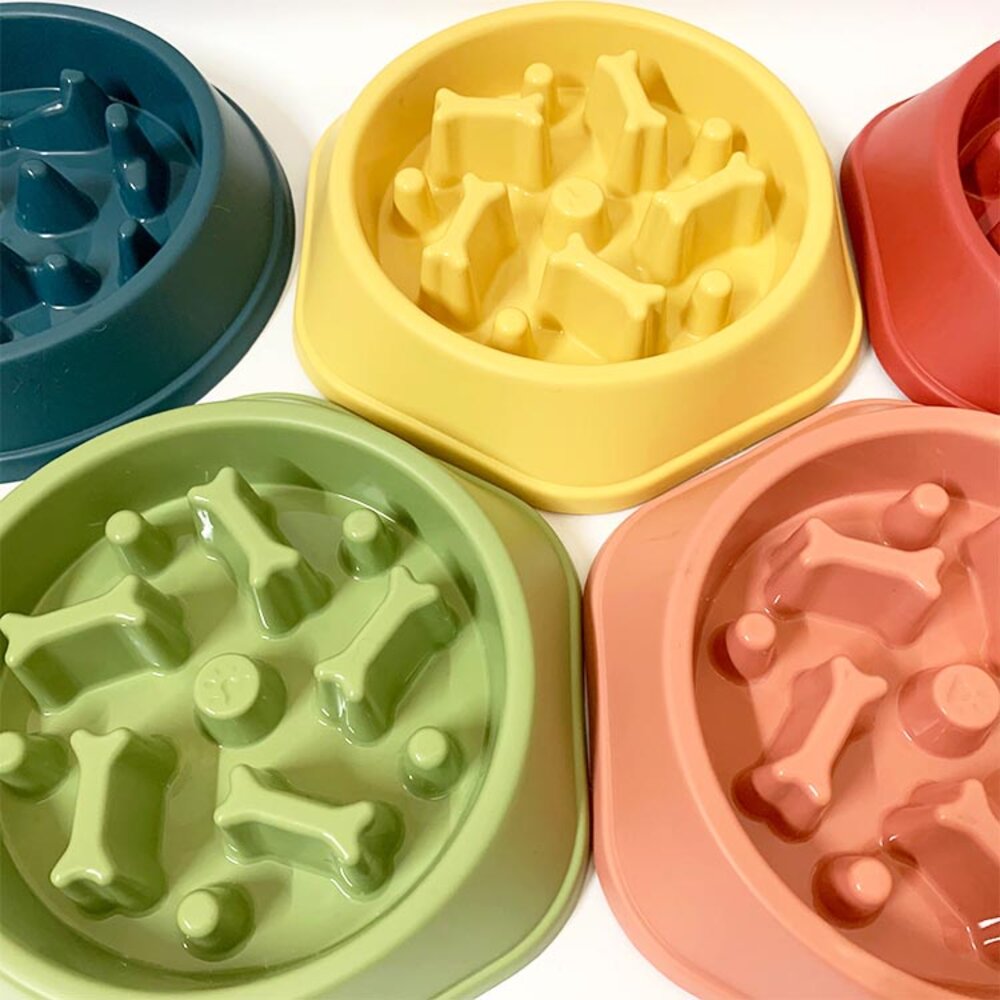 23115971856-慢食碗 火山慢食碗 骨頭慢食碗 寵物慢食碗 寵物碗 狗碗 防噎碗 台灣現貨 碗 居家用品毛掌櫃寵物店