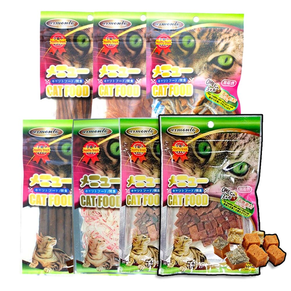 23117072738-Armonto 阿曼特 AM貓零食 貓咪零食 貓點心 貓專用零食 鮪魚條 雞肉片 貓咪 貓零食毛掌櫃寵物店