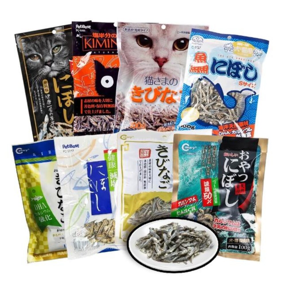 23262143181-Canary PetBest 貓咪小魚乾 貓零食 貓魚乾 柴魚片 減鹽健康魚乾 貓點心 貓咪零嘴毛掌櫃寵物店