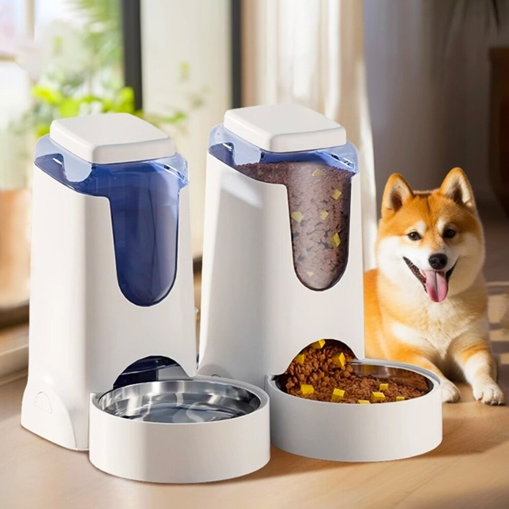 DRINKFEED 自動飲水器 餵食器 不銹鋼飲水機 狗碗 貓碗 寵物用品毛掌櫃寵物店-圖片-1