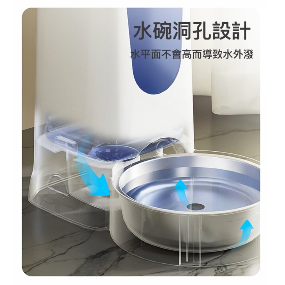 DRINKFEED 自動飲水器 餵食器 不銹鋼飲水機 狗碗 貓碗 寵物用品毛掌櫃寵物店-圖片-4