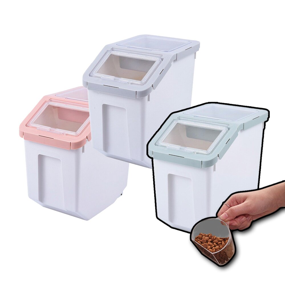 23363789513-台灣現貨 寵物飼料桶 飼料桶 儲物桶 飼料桶 密封桶 儲米桶 米桶 儲存桶狗飼料 貓飼料毛掌櫃寵物店