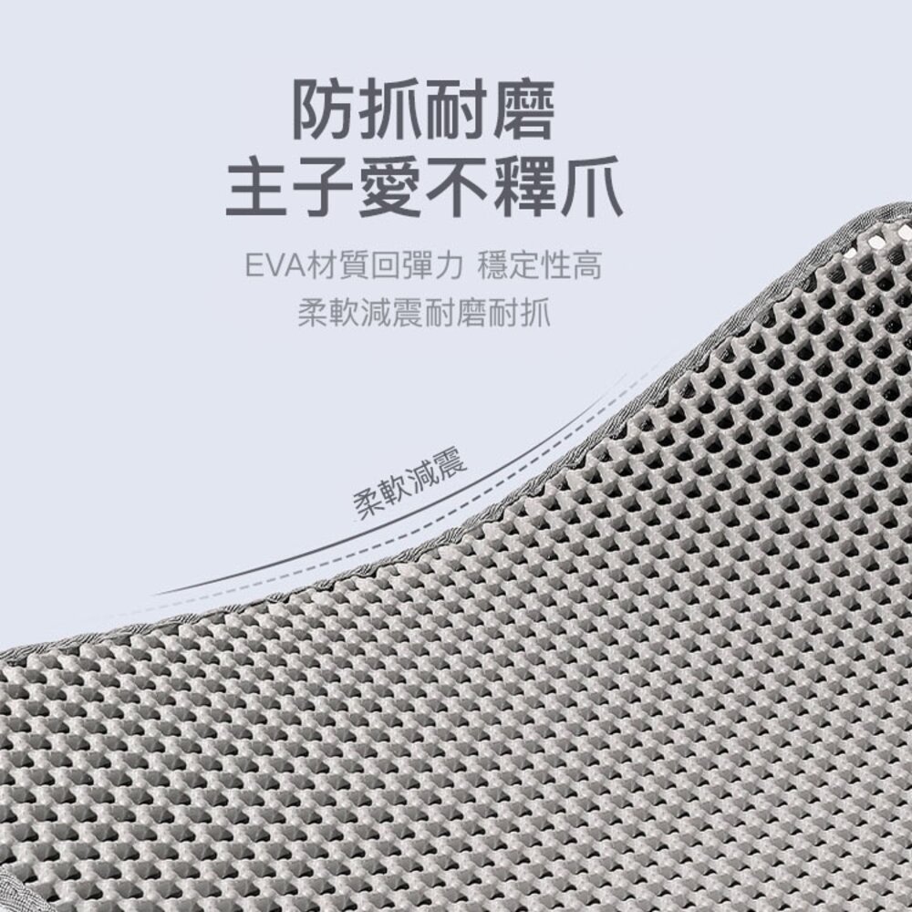 品質保證 台灣現貨 貓砂墊 落砂墊 雙層防滑砂墊 墊子 落砂 貓砂 地毯 貓 用品毛掌櫃寵物店-圖片-3