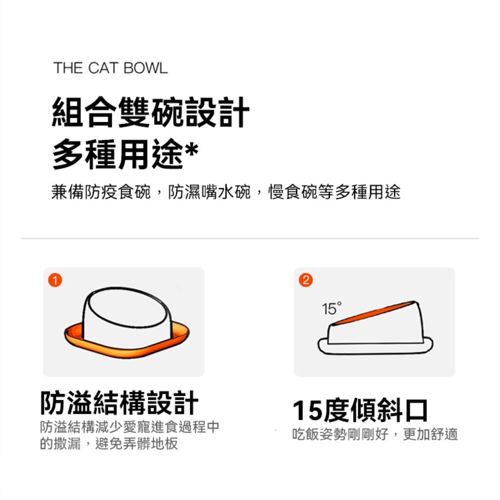 PETBOWL 斜口防蟻單盆 防蟻碗 防翻碗 不銹鋼寵物碗 碗 貓碗 狗碗 不鏽鋼碗 寵物碗毛掌櫃寵物店-圖片-2