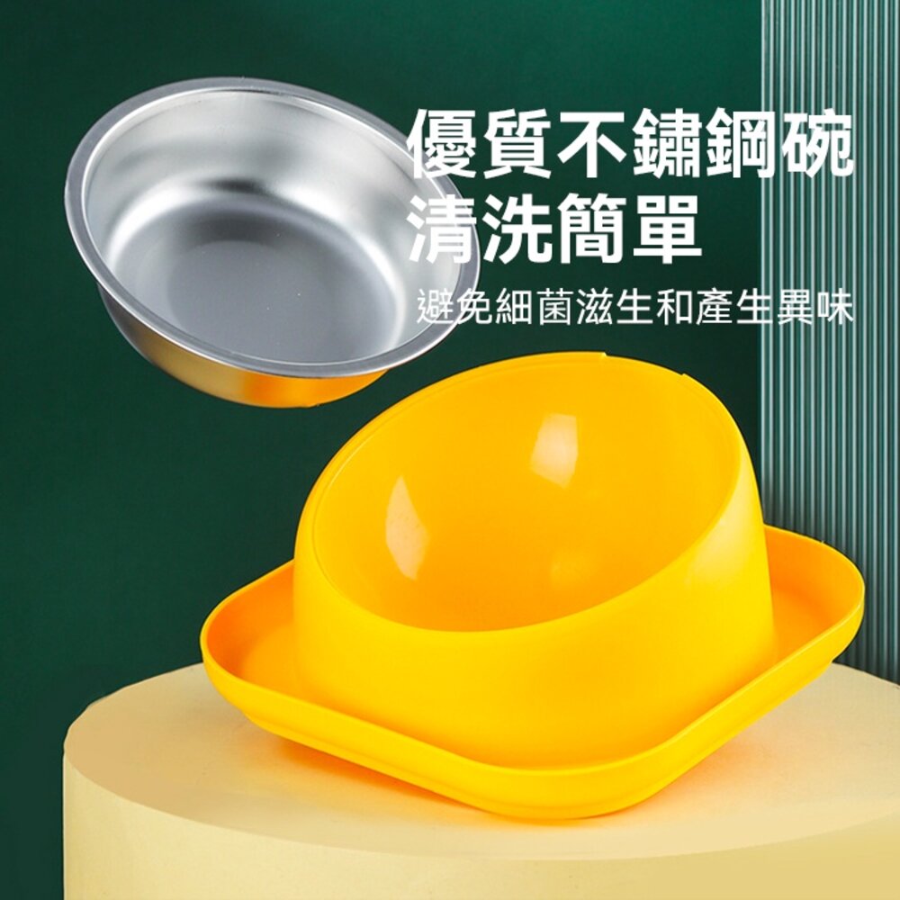 PETBOWL 斜口防蟻單盆 防蟻碗 防翻碗 不銹鋼寵物碗 碗 貓碗 狗碗 不鏽鋼碗 寵物碗毛掌櫃寵物店-圖片-4