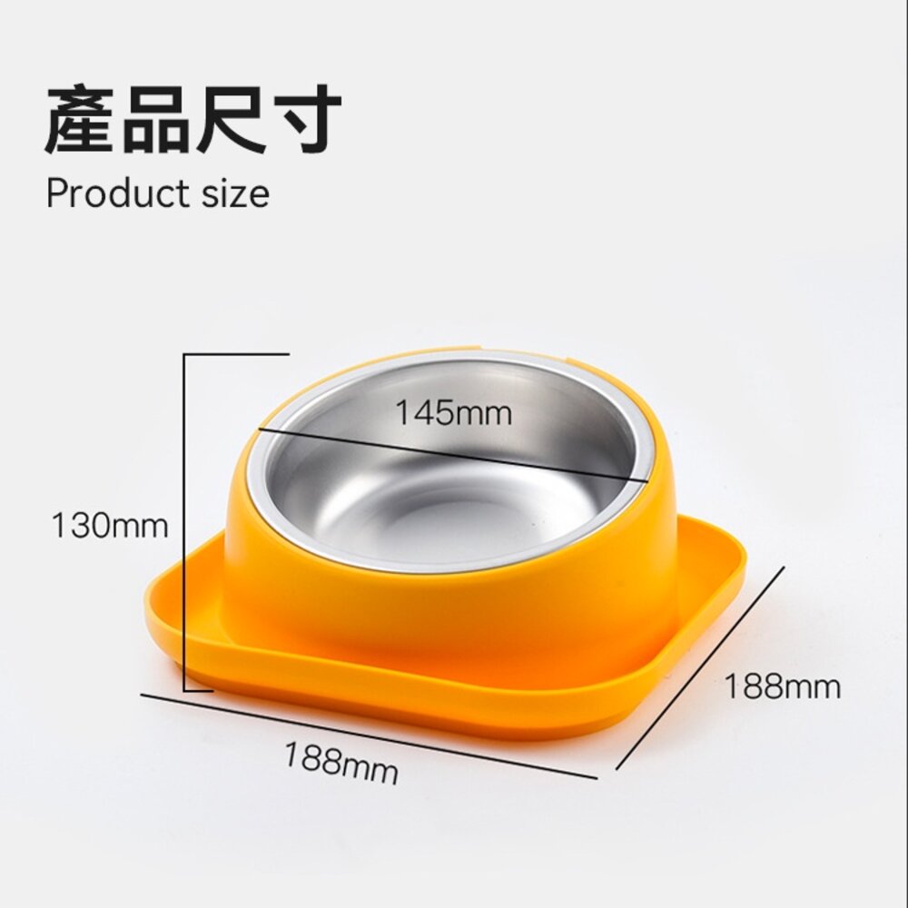 PETBOWL 斜口防蟻單盆 防蟻碗 防翻碗 不銹鋼寵物碗 碗 貓碗 狗碗 不鏽鋼碗 寵物碗毛掌櫃寵物店-圖片-8