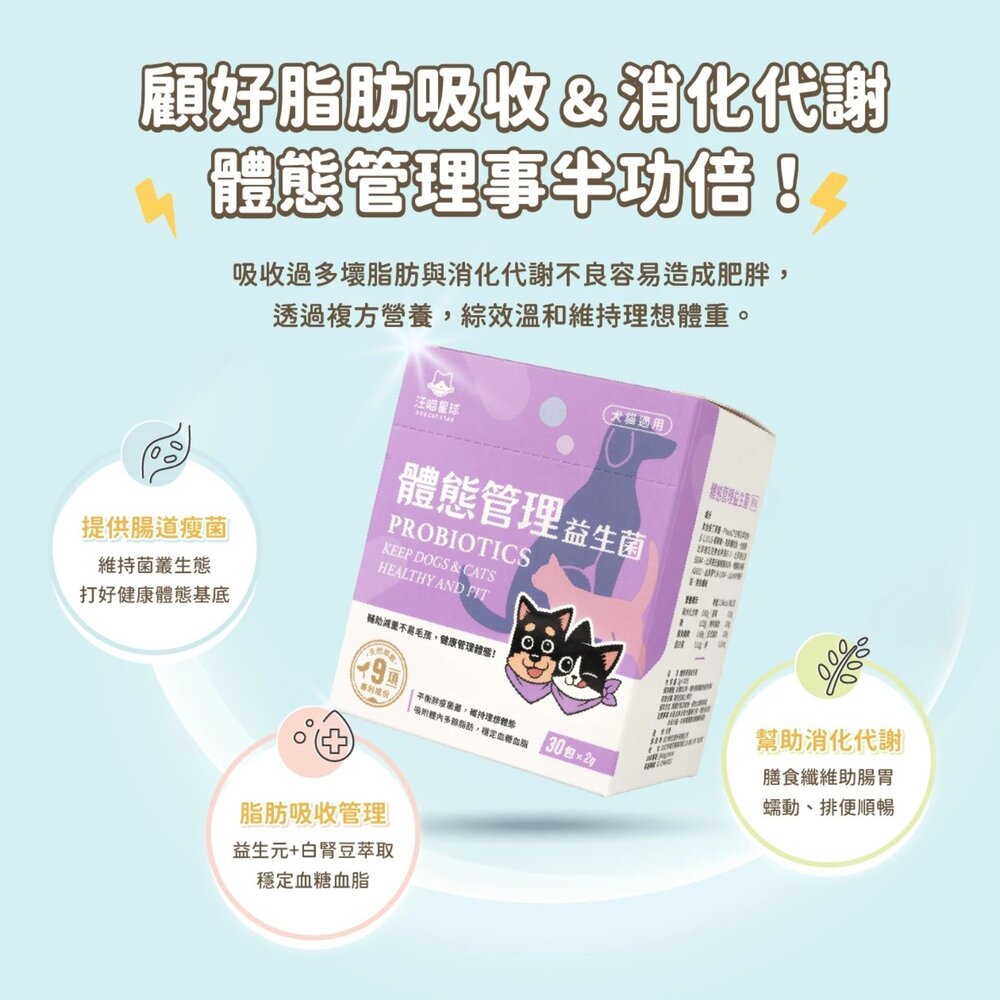 汪喵星球 單條益生菌 益生菌 軟便 腸胃益生菌 皮膚益生菌 益生菌 腸胃 保健品毛掌櫃寵物店-圖片-4