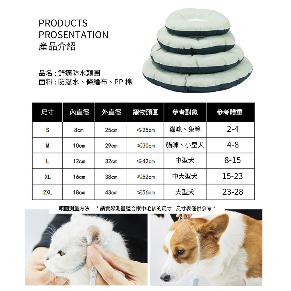 術後頭套 寵物頭套 狗狗頭套 伊莉莎白圈 防舔頭套 防舔圈 貓頭套 狗頭套 寵物防舔頭套 羞恥圈毛掌櫃寵物店-圖片-5