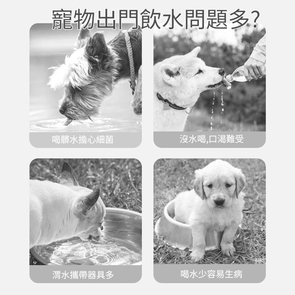 HIPI 雲朵外出水壺 水壺 寵物外出水壺 外出水壺 狗飲水器 貓飲水器 外出水杯 飲水器毛掌櫃寵物店-圖片-3