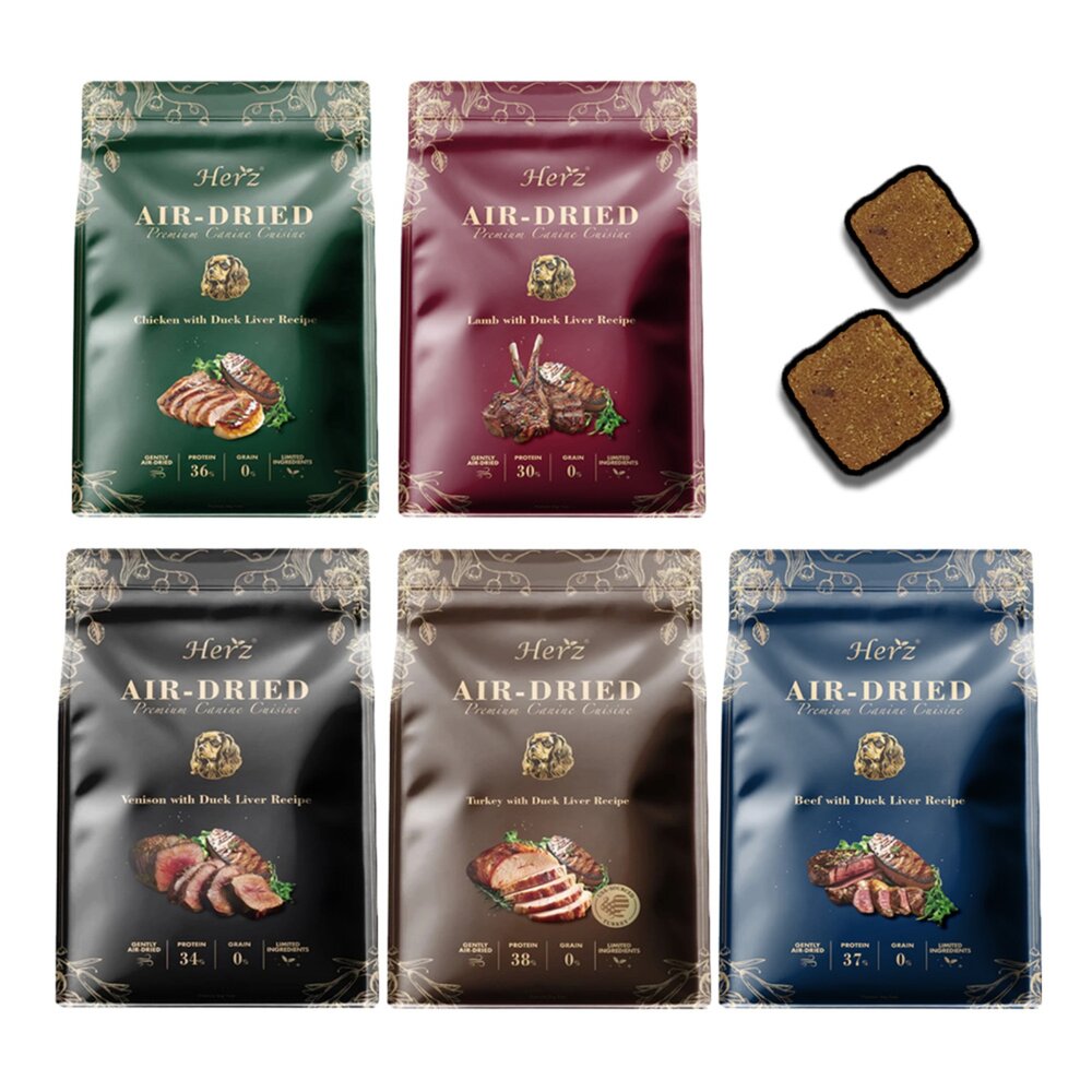 250218215922-Herz赫緻 肉塊狗糧 頂級低溫風乾糧 美饌犬糧 肉塊糧 狗飼料毛掌櫃寵物店