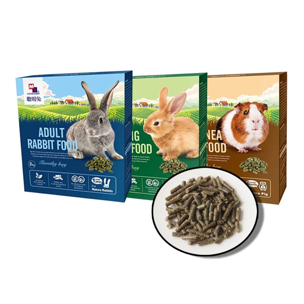 250220193344-聰明兔 天然鼠兔壓縮飼料 牧草飼料 兔子飼料 天竺鼠飼料 鼠兔糧 小寵毛掌櫃寵物店