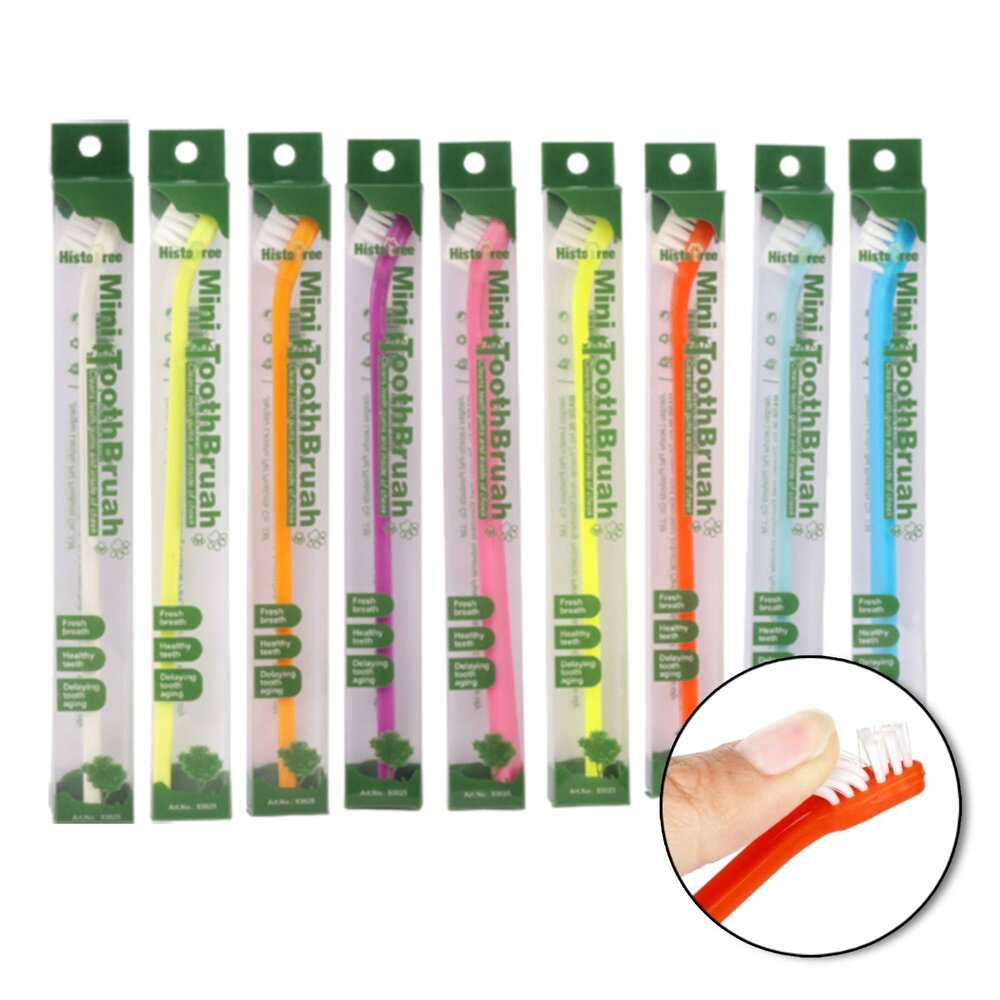 250320230003-單頭彩色mini寵物牙刷 小號牙刷 貓牙刷 小型犬牙刷 寵物專用牙刷毛掌櫃寵物店