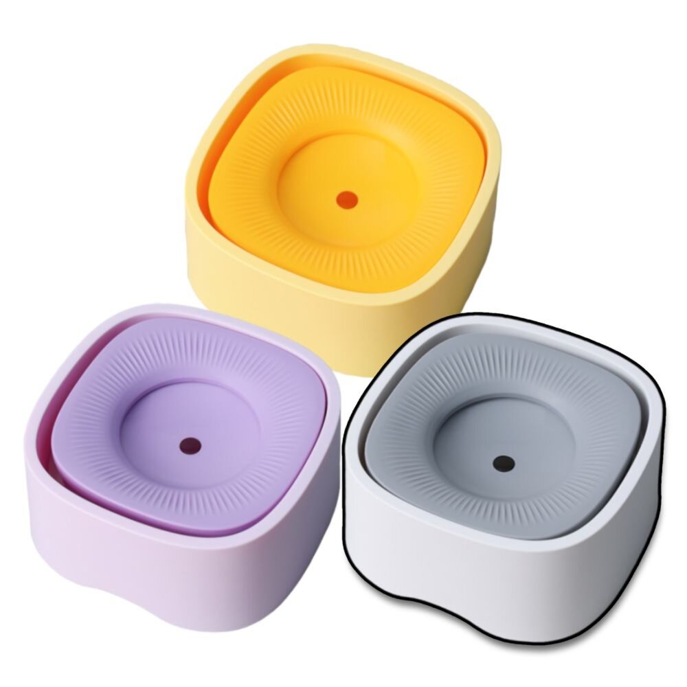 250514001602-kimpet 四方漂浮水碗 不溼嘴漂浮碗 寵物飲水碗 寵物水碗 貓狗水碗  浮力控水 防塵水碗 寵物水碗飲水器毛掌櫃寵物