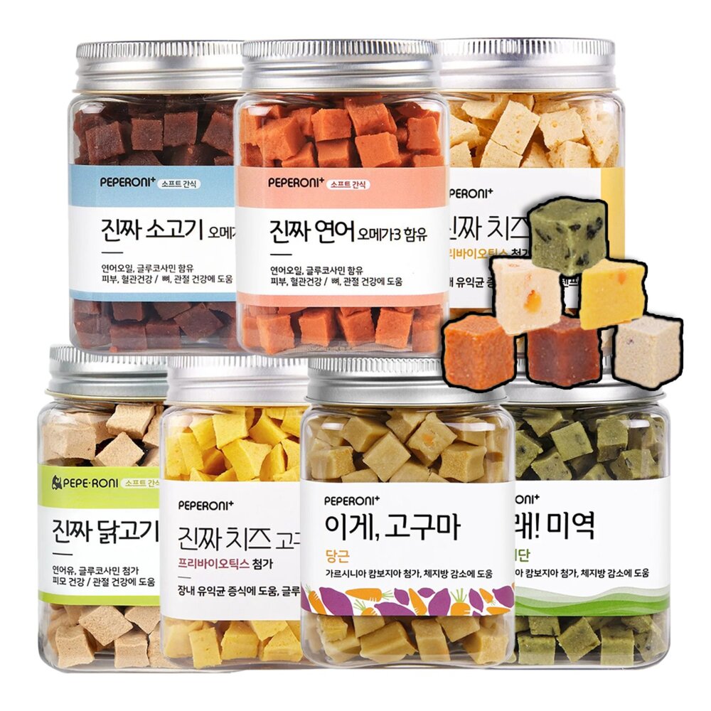 250514234046-韓國 陪陪肉肉 寵物零食肉丁180g 寵物零食 Omega3 益生元 起司丁 地瓜丁 鮭魚丁 牛肉丁毛掌櫃寵物店