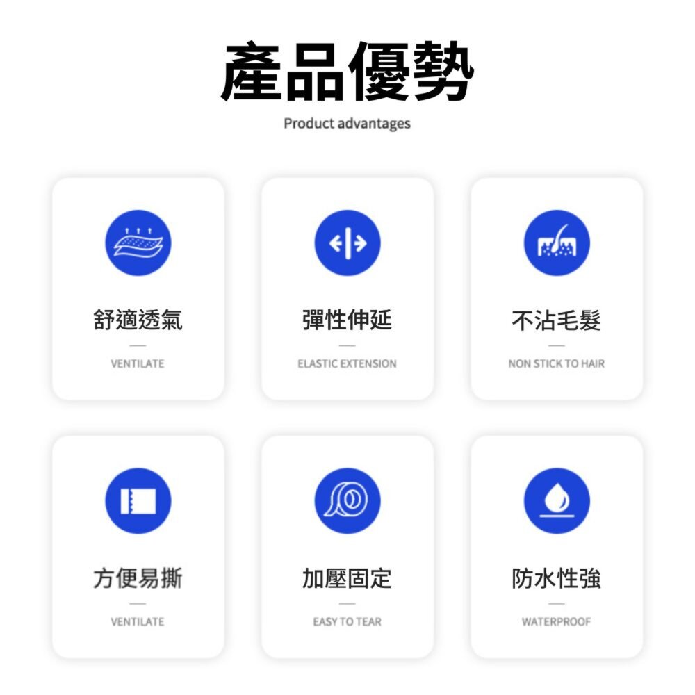 無紡布彈性自黏繃帶 寵物繃帶 彈性繃帶 易撕繃帶 彈力自黏繃帶 防護繃帶 防水繃帶 運動繃帶 固定繃帶毛掌櫃寵物店-圖片-2