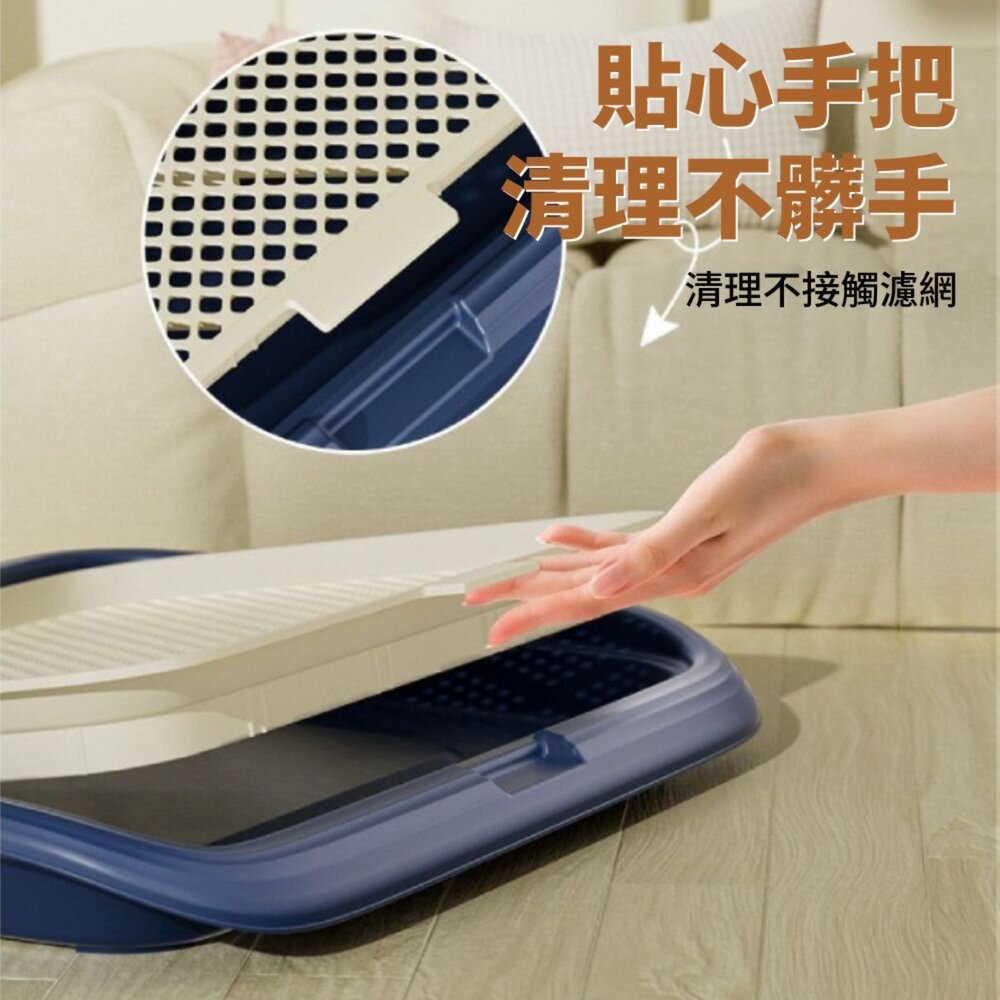 PeeeP 矮平狗廁所 狗便盆 寵物廁所 狗廁所 狗尿盆 寵物尿墊 立柱尿盆 可放尿墊毛掌櫃寵物店-圖片-7