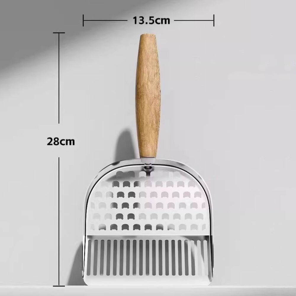 貓臉 不鏽鋼貓砂鏟 304不鏽鋼貓砂鏟 握感舒適 快速篩砂 貓砂鏟 貓鏟 豆腐砂礦砂貓砂剷 寵物用品毛掌櫃寵物店-圖片-9