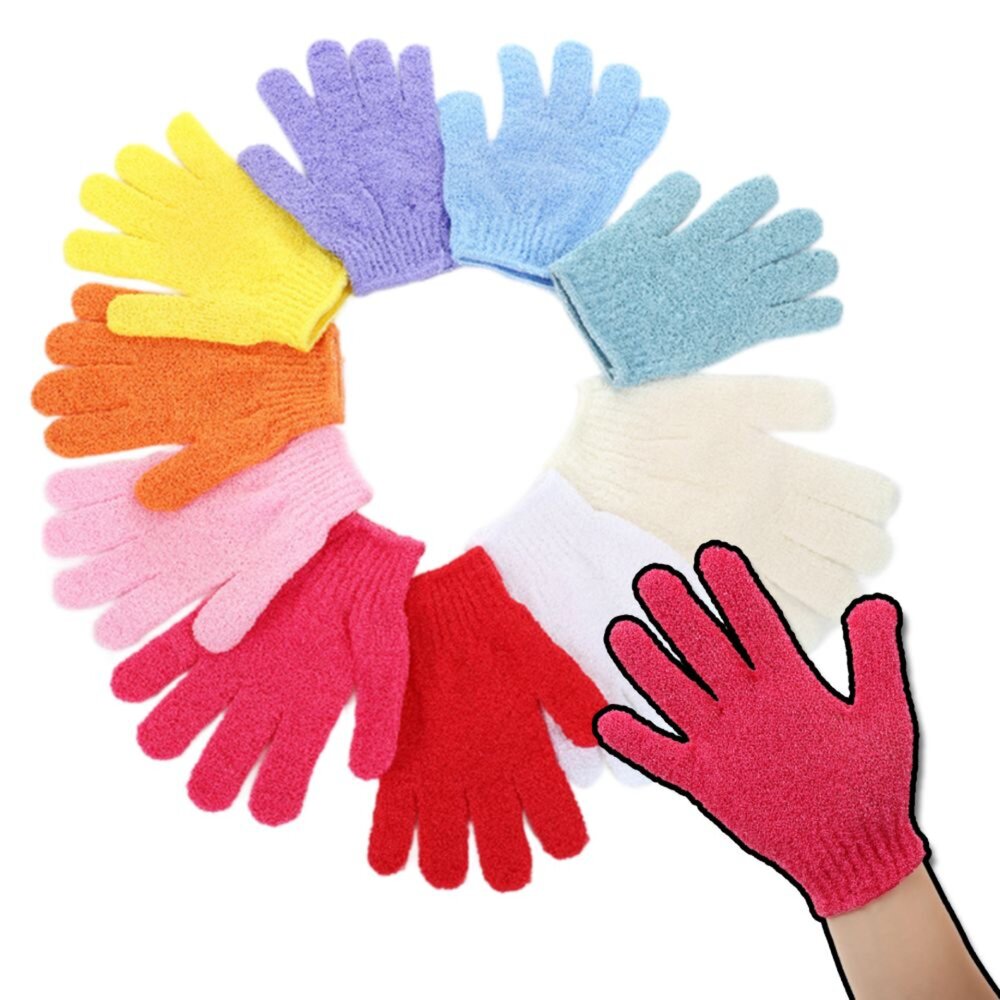 250602221830-洗澡手套 尼龍洗澡手套 不挑色款 尼龍手套 寵物洗澡手套 深層清潔 人寵可用 多色不挑 搓澡手套 沐浴尼龍手套毛掌櫃寵物