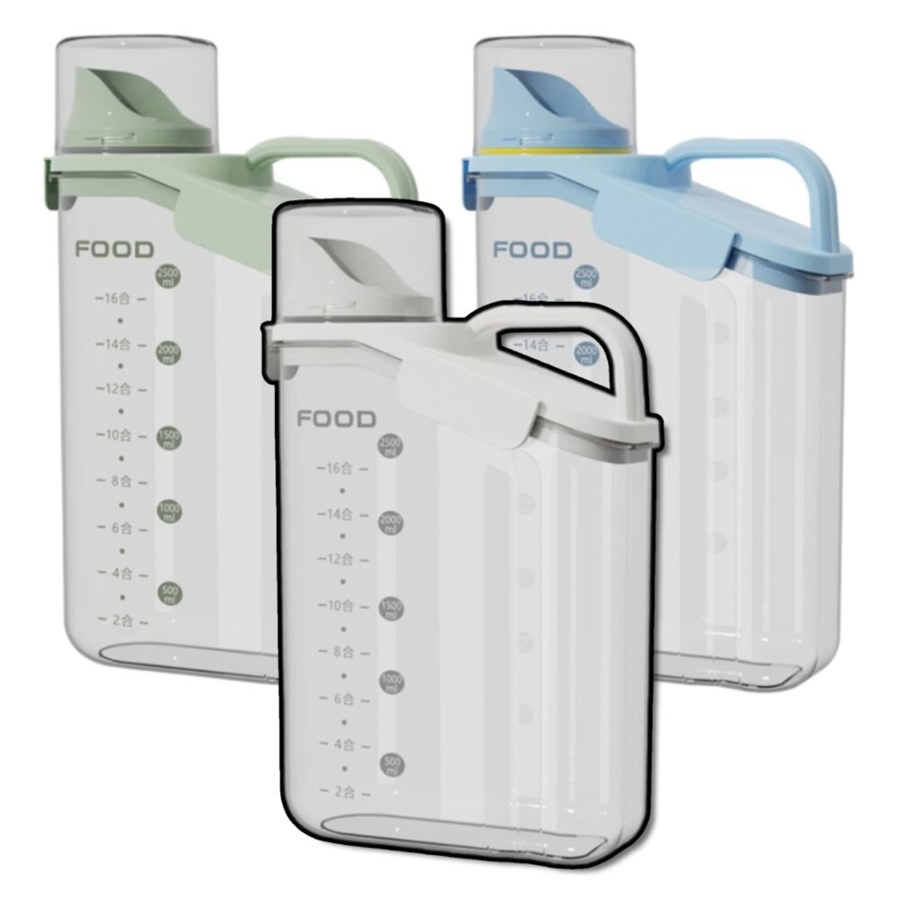 250605233614-C FOOD把手飼料桶 透明飼料桶 米桶 寵物零食桶 大容量密封罐 貓糧桶 寵物糧食桶 密封桶 儲糧桶毛掌櫃寵物店