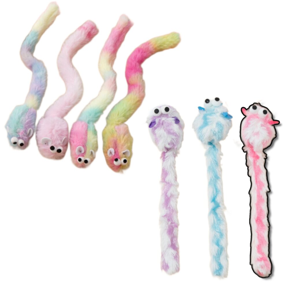 250626224904-C2C貓薄荷 長尾巴老鼠 貓咪玩具 逗貓玩具 磨牙玩具 寵物玩具 貓薄荷玩具 彩色毛絨小老鼠 仿真老鼠毛掌櫃寵物店