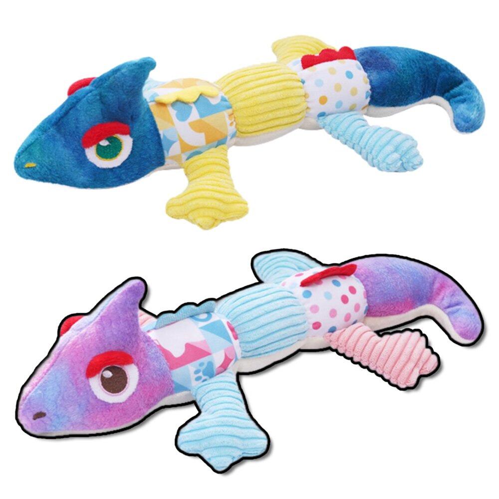 250709000053-卡啦酷寵 變色龍 狗狗發聲玩具 寵物玩具 狗玩具 幼犬 磨牙玩具 啾啾玩具 毛絨狗玩具毛掌櫃寵物店