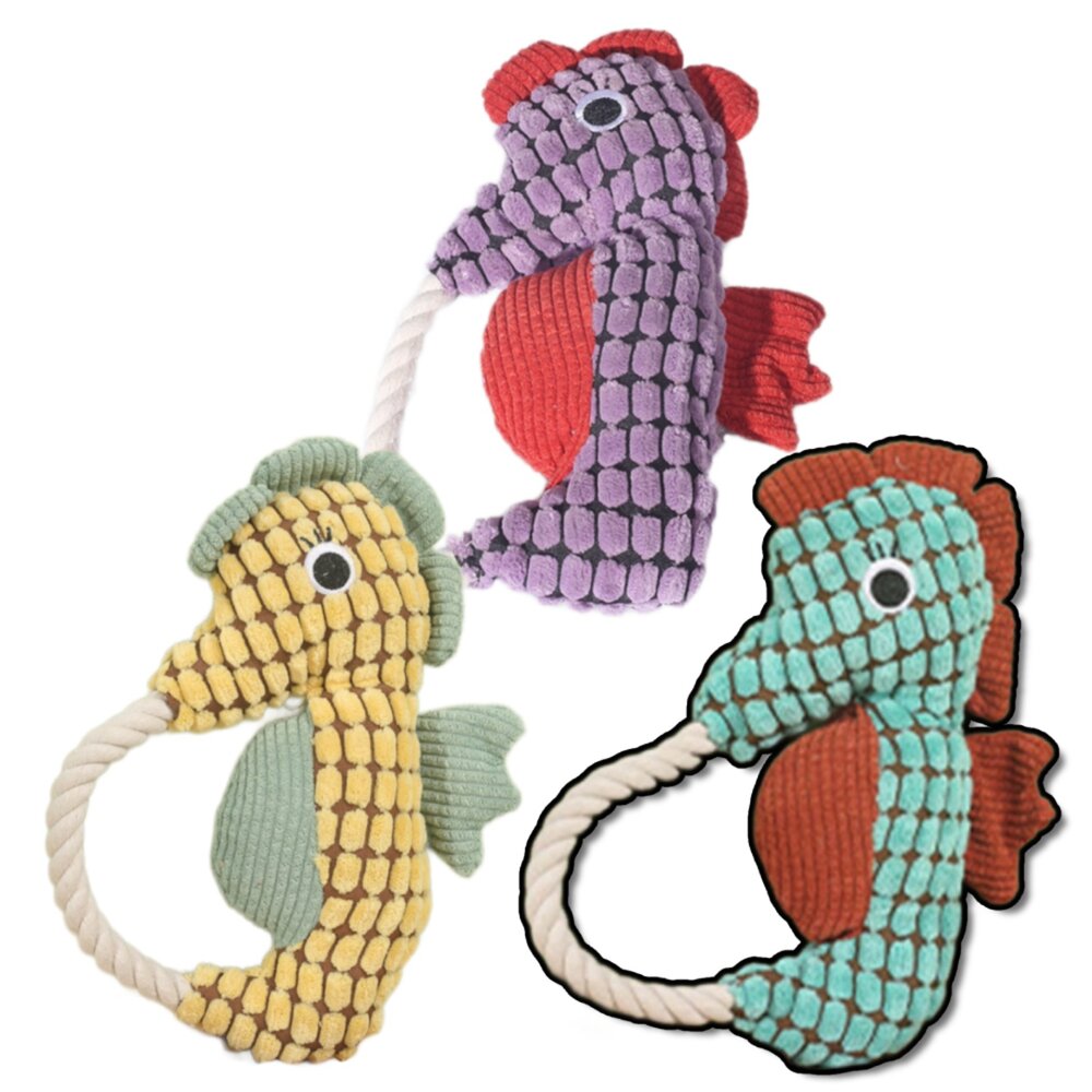 250723001518-喜多魚 毛絨海馬玩具 貓狗玩具 寵物玩具 毛絨玩偶 寵物互動 仿真海馬 發聲玩具 狗狗陪伴玩偶 磨牙玩偶毛掌櫃寵物店