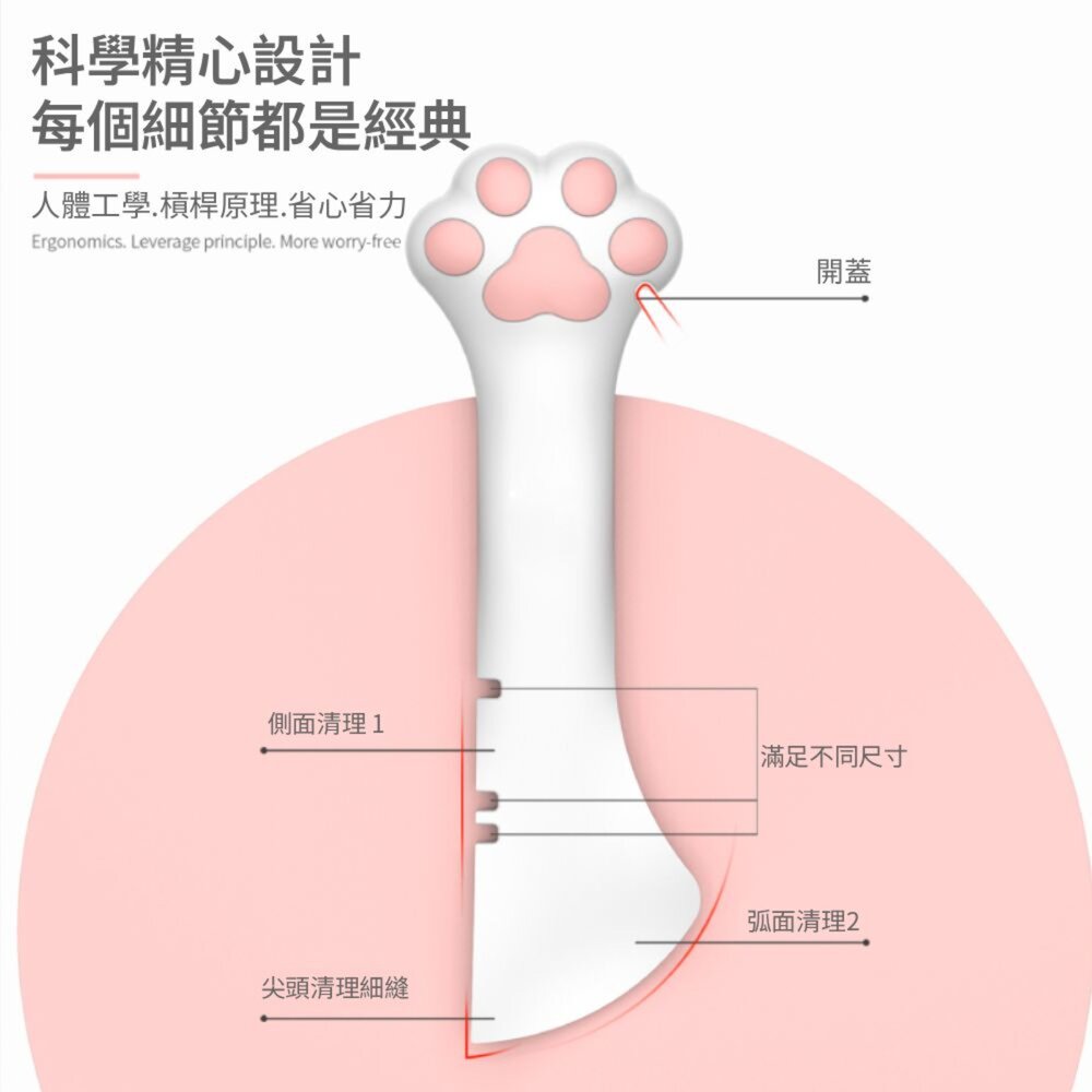 ZYG 貓爪貓掌 罐頭蓋 罐頭勺 寵物罐頭保鮮蓋 寵物罐頭勺 罐頭密封蓋 貓尾巴開罐器 罐頭矽膠蓋毛掌櫃寵物店-圖片-3