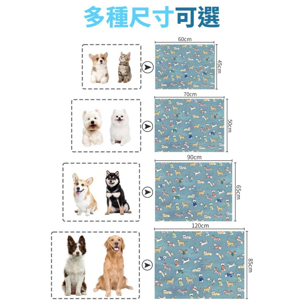 Parkmat 防暑冰絲墊 夏季 冰涼墊 涼感墊 狗狗涼墊 寵物墊 涼墊 寵物涼墊 貓咪涼墊毛掌櫃寵物店-圖片-7
