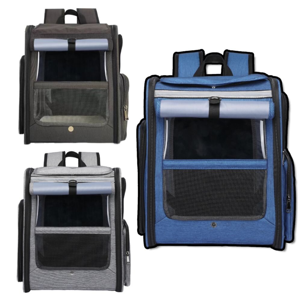 250805232645-GZD便攜透氣擴展後背包 寵物便攜包 狗狗外出包 可折疊貓包狗包 硬底大容量包 寵物外出包 寵物包毛掌櫃寵物店